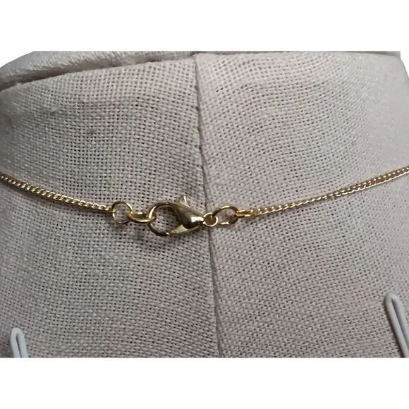 Authentic Louis Vuitton Brass Lock & Key Necklace on Gold Plated Chain - Picture 8 of 12